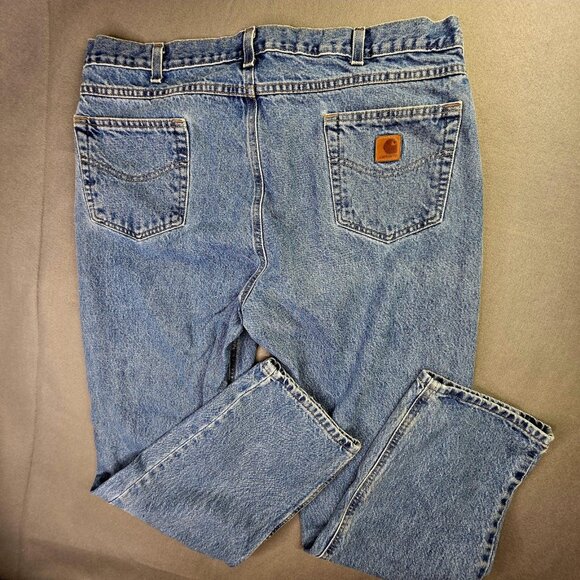 Carhartt Jeans Mens 40 x 32 Denim 2 PAIR Traditional Fit Straight Leg Workwear - Picture 5 of 9
